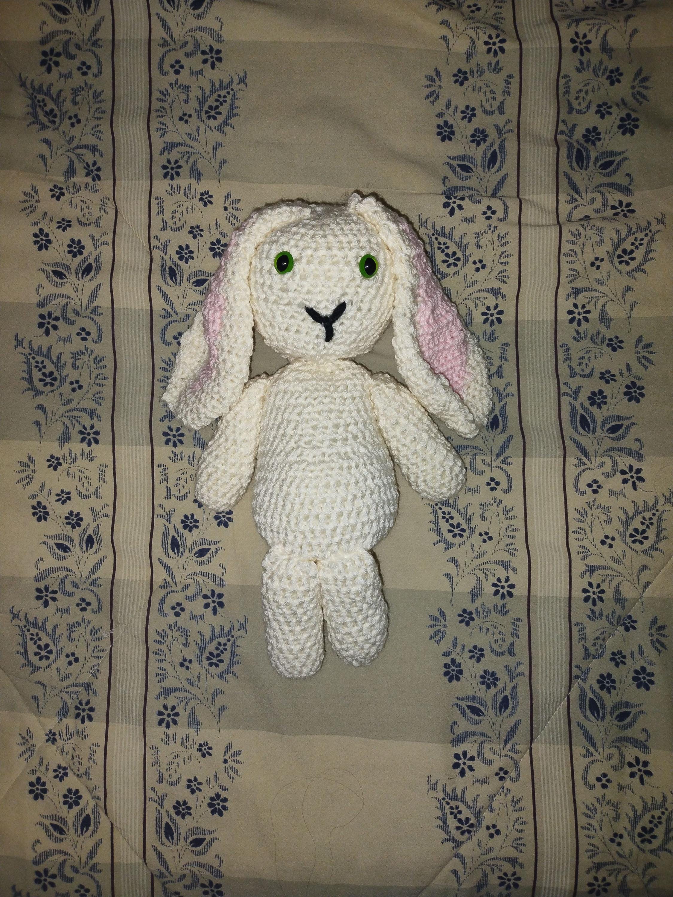 Crochet Bunny - Handmade Stuffed Animal - Stitched Amigurumi